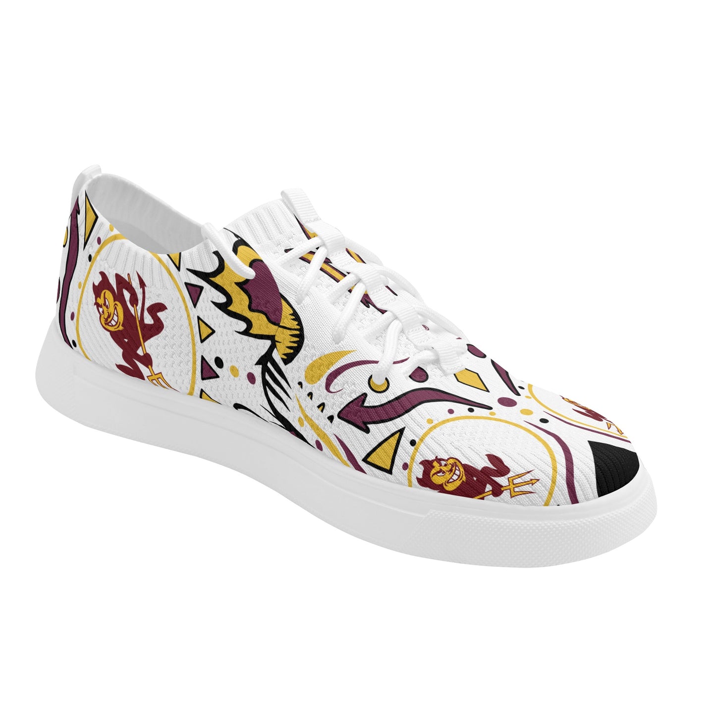 Sun Devil Stars ASU Edition Mens White Sparky Low Tops Star Kicks