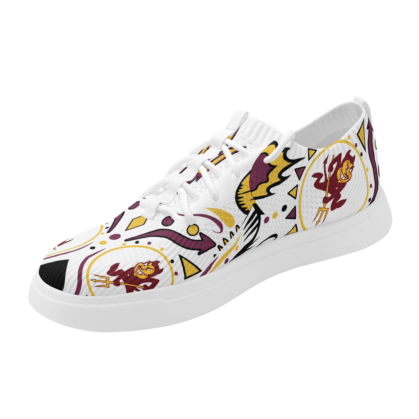 Sun Devil Stars ASU Edition Mens White Sparky Low Tops Star Kicks