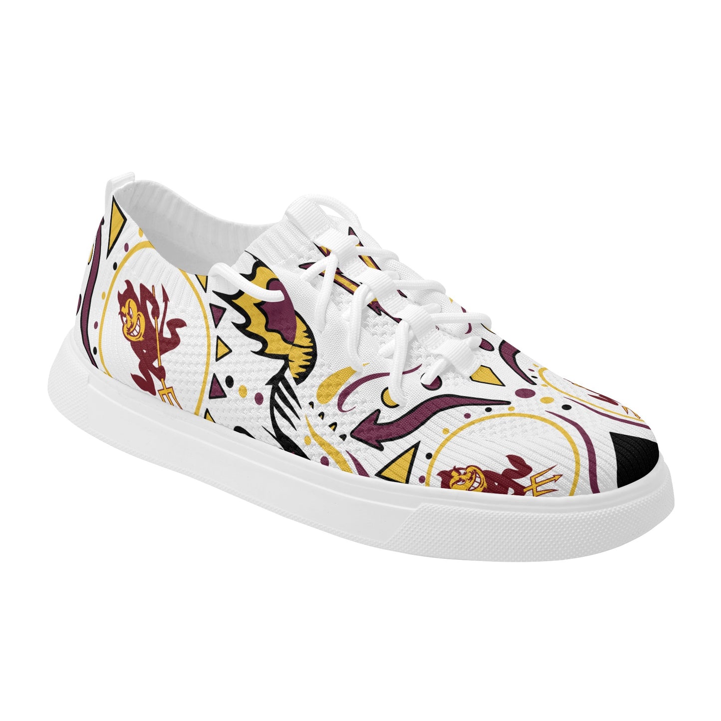 Sun Devil Stars ASU Edition Mens White Sparky Low Tops Star Kicks