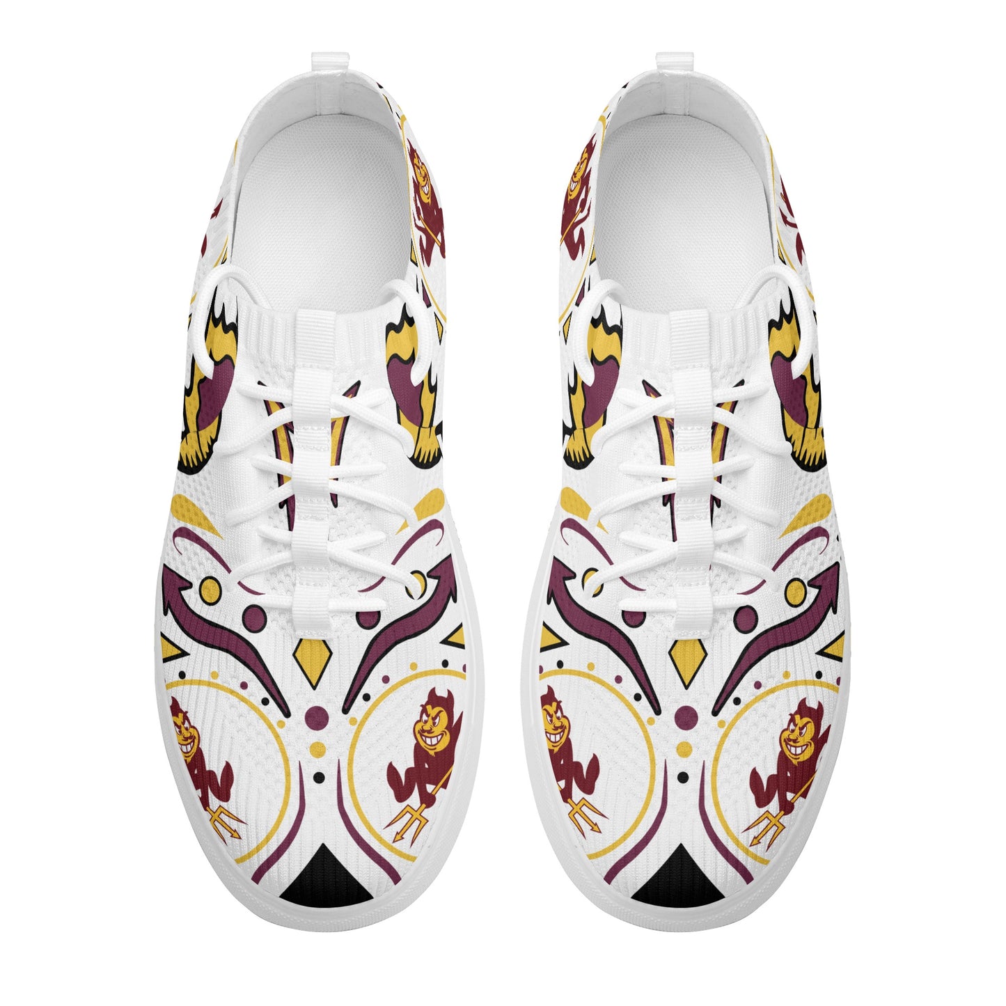 Sun Devil Stars ASU Edition Mens White Sparky Low Tops Star Kicks