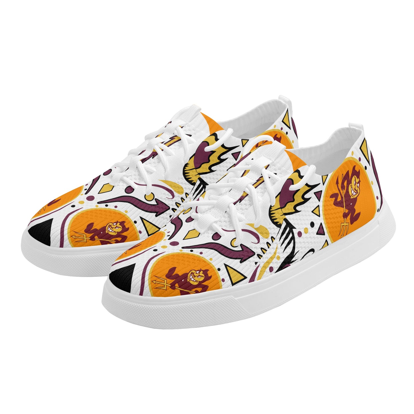 Sun Devil Stars ASU Edition Mens Orange Sparky Low Tops Star Kicks