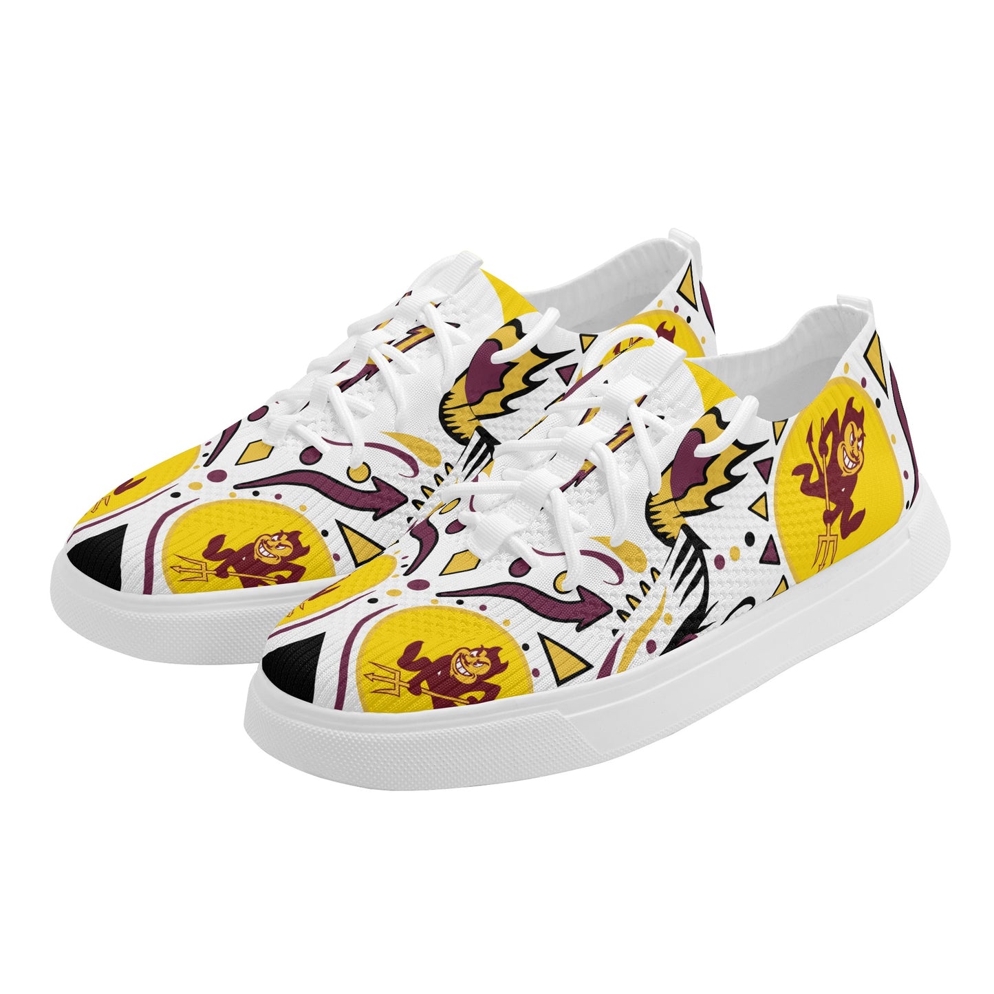 Sun Devil Stars ASU Edition Mens Gold Sparky Low Tops Star Kicks