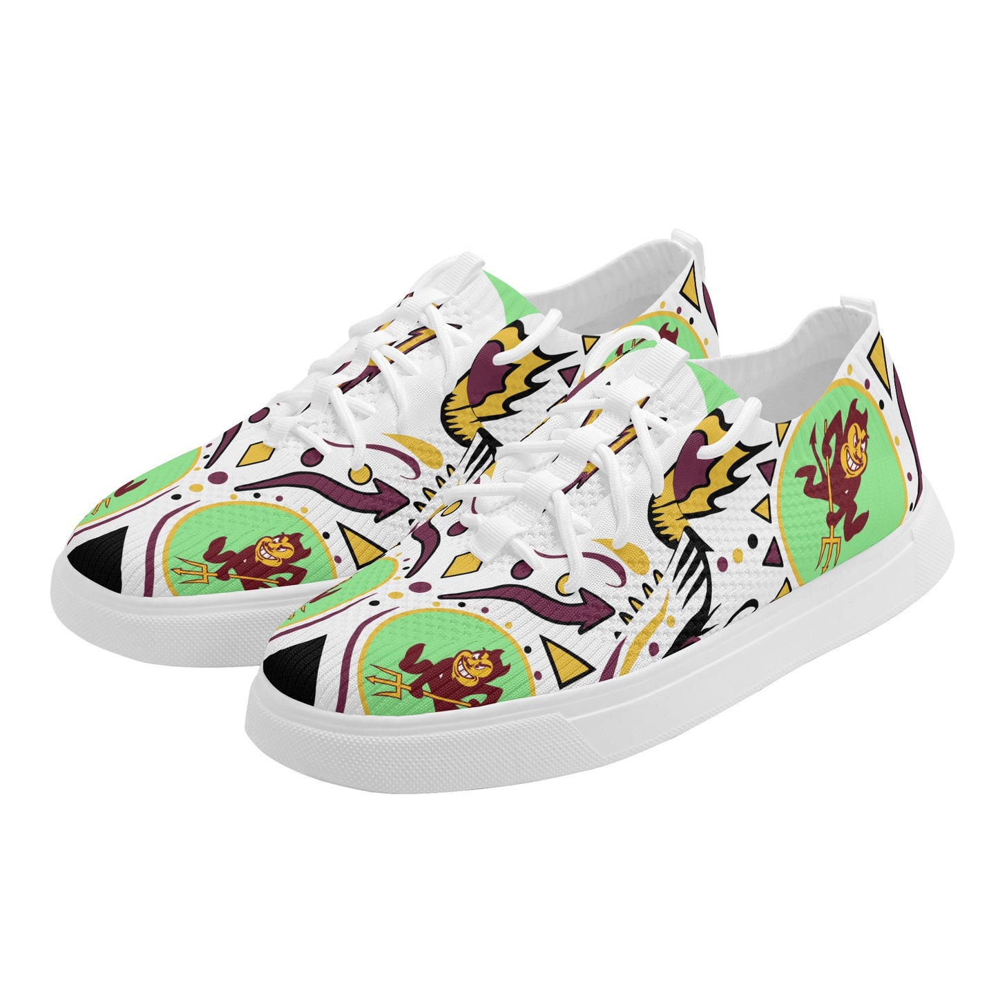 Sun Devil Stars ASU Edition Mens Mint Green Sparky Low Tops Star Kicks