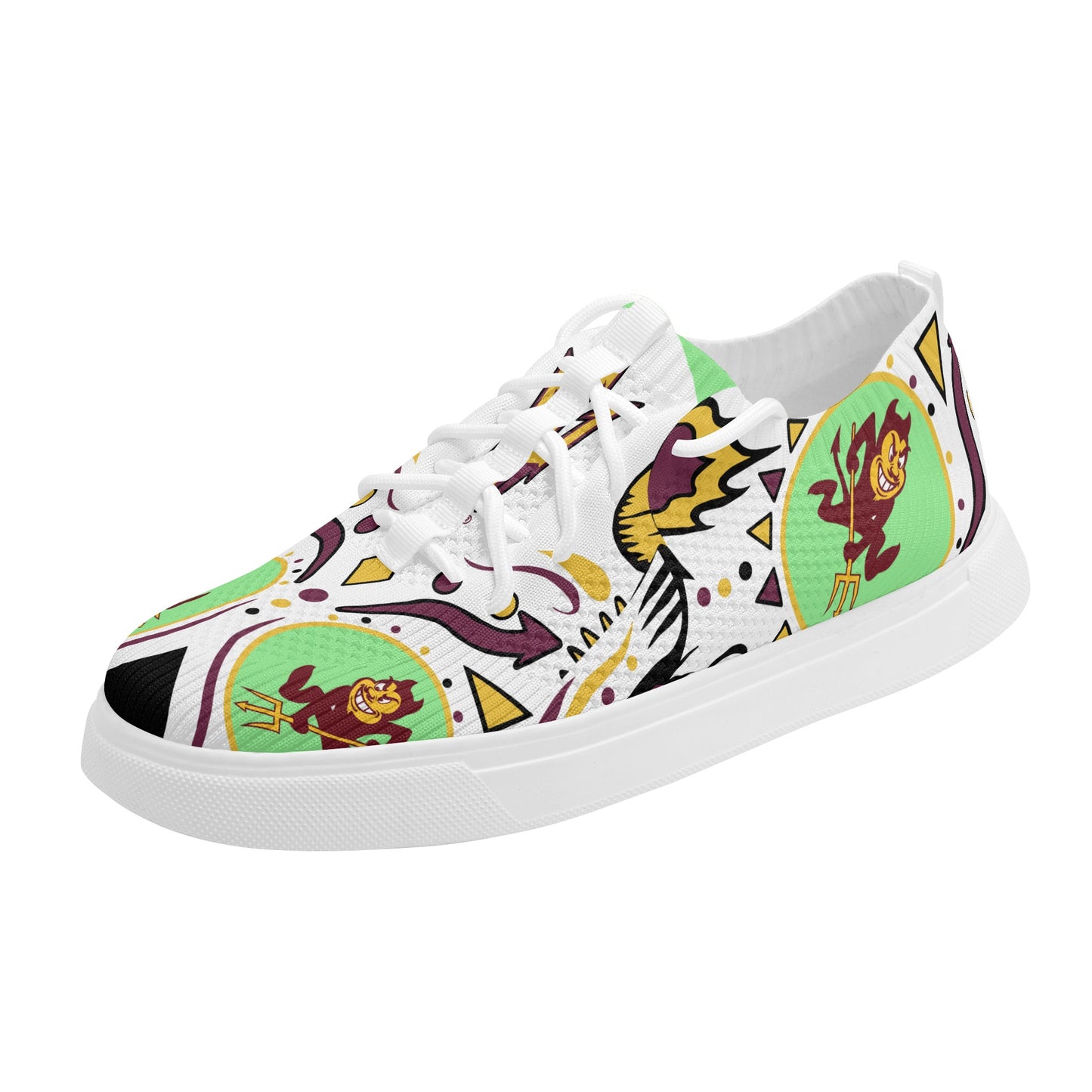 Sun Devil Stars ASU Edition Mens Mint Green Sparky Low Tops Star Kicks