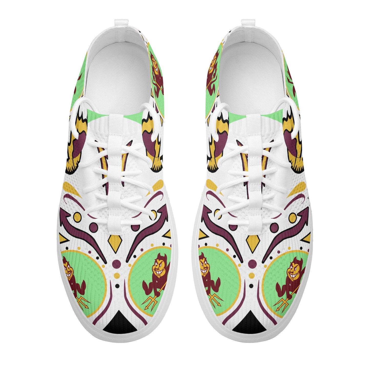 Sun Devil Stars ASU Edition Mens Mint Green Sparky Low Tops Star Kicks