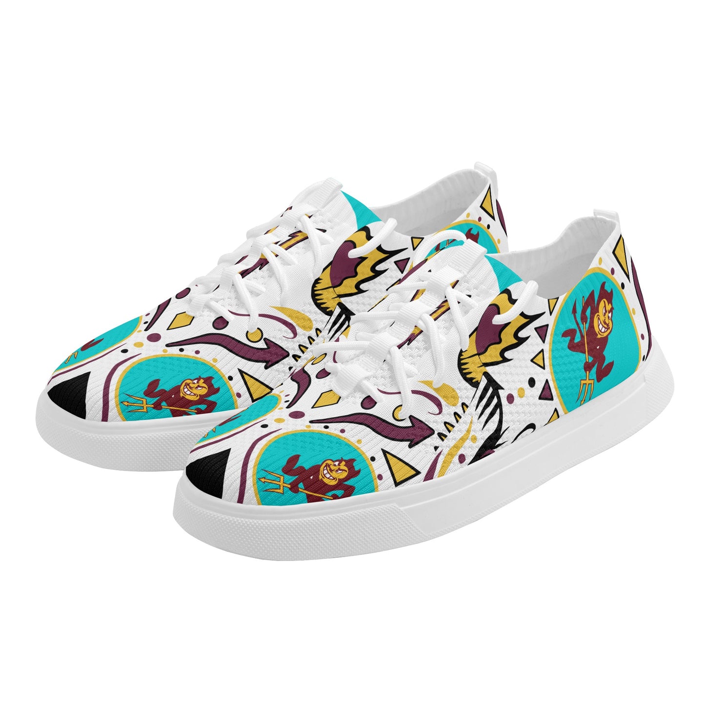 Sun Devil Stars ASU Edition Mens Turquoise Sparky Low Tops Star Kicks