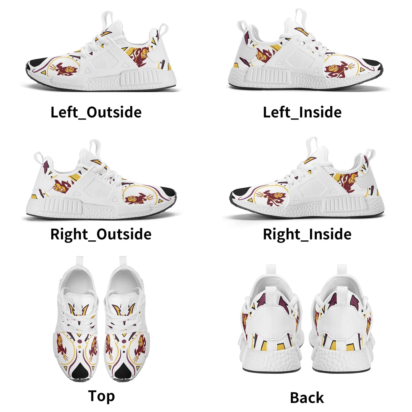 Sun Devil Stars ASU White Edition Mens Star Kicks