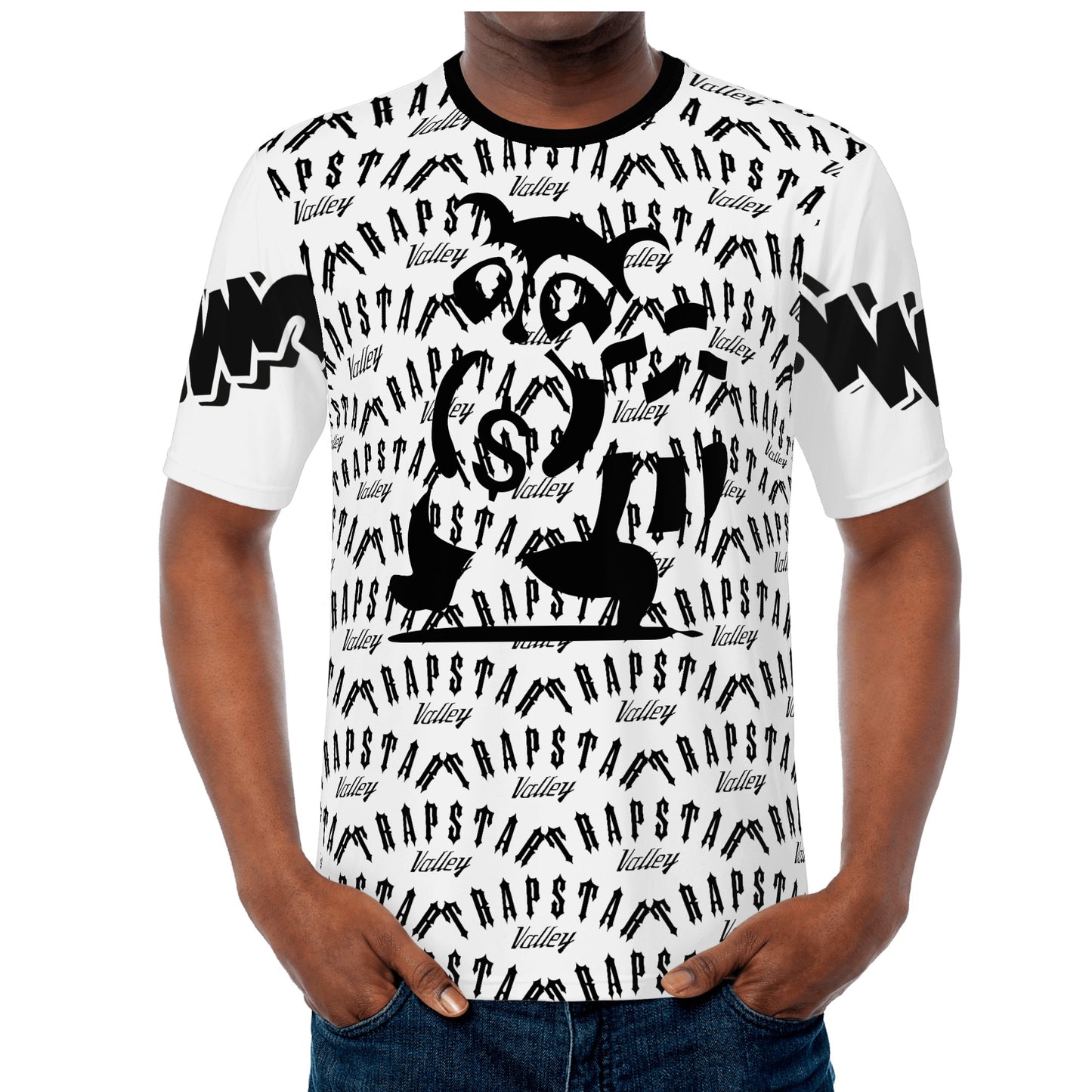 Trap Star Valley Raccoon Goon 2.0 Mens White/Black  T-shirts