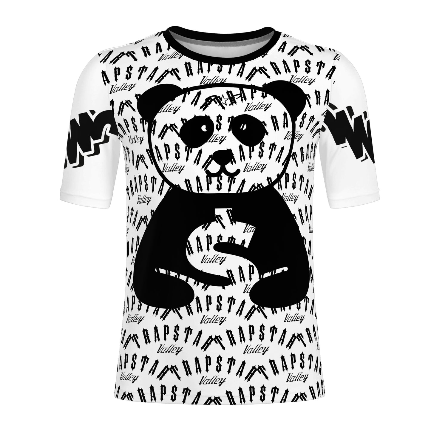 Trap Star Valley Panda 1.0 Mens White/Black  T-shirts