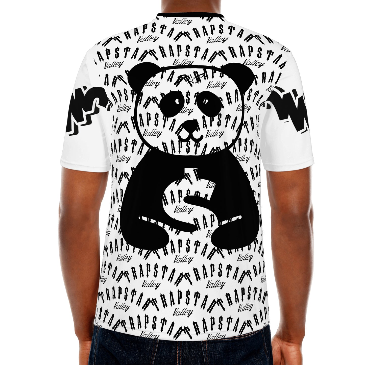 Trap Star Valley Panda 1.0 Mens White/Black  T-shirts