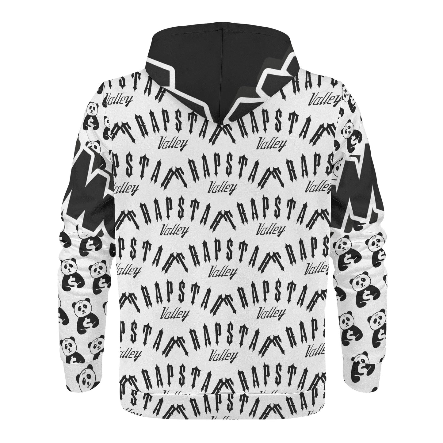 Trap Star Valley Panda 1.0 Mens White/Black Hoodie