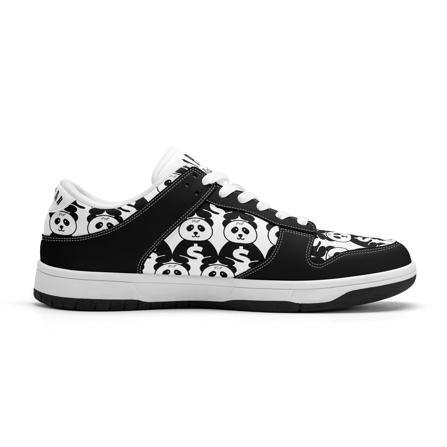 Trap Star Valley White/Black Mens Low Top Leather Star Kicks