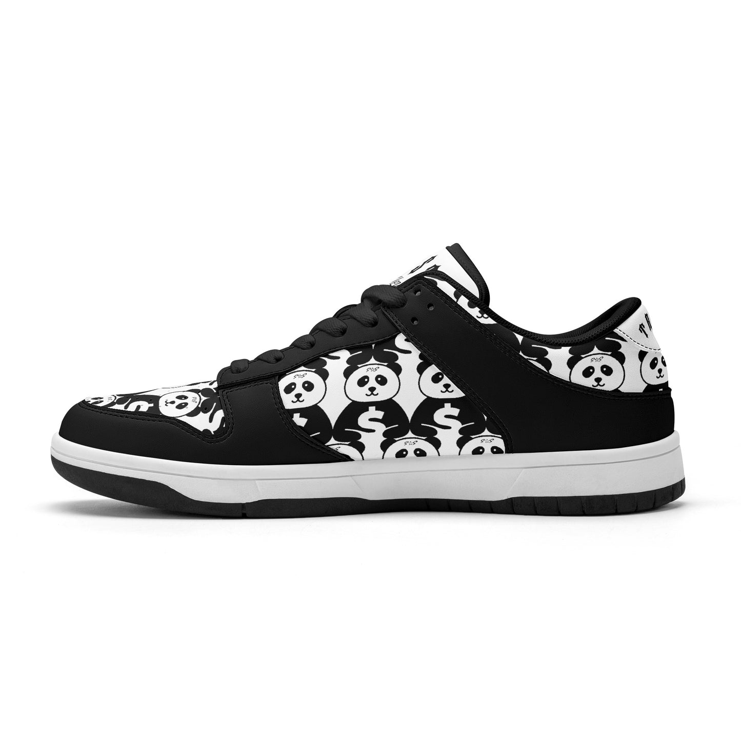 Trap Star Valley White/Black Mens Low Top Leather Star Kicks