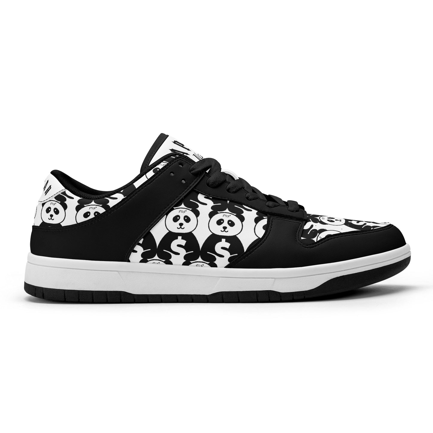 Trap Star Valley White/Black Mens Low Top Leather Star Kicks