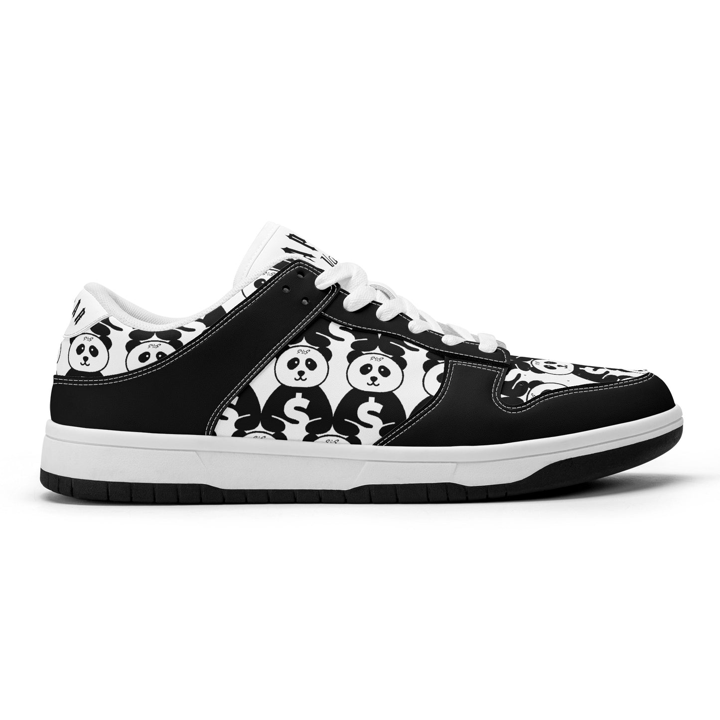 Trap Star Valley White/Black Mens Low Top Leather Star Kicks