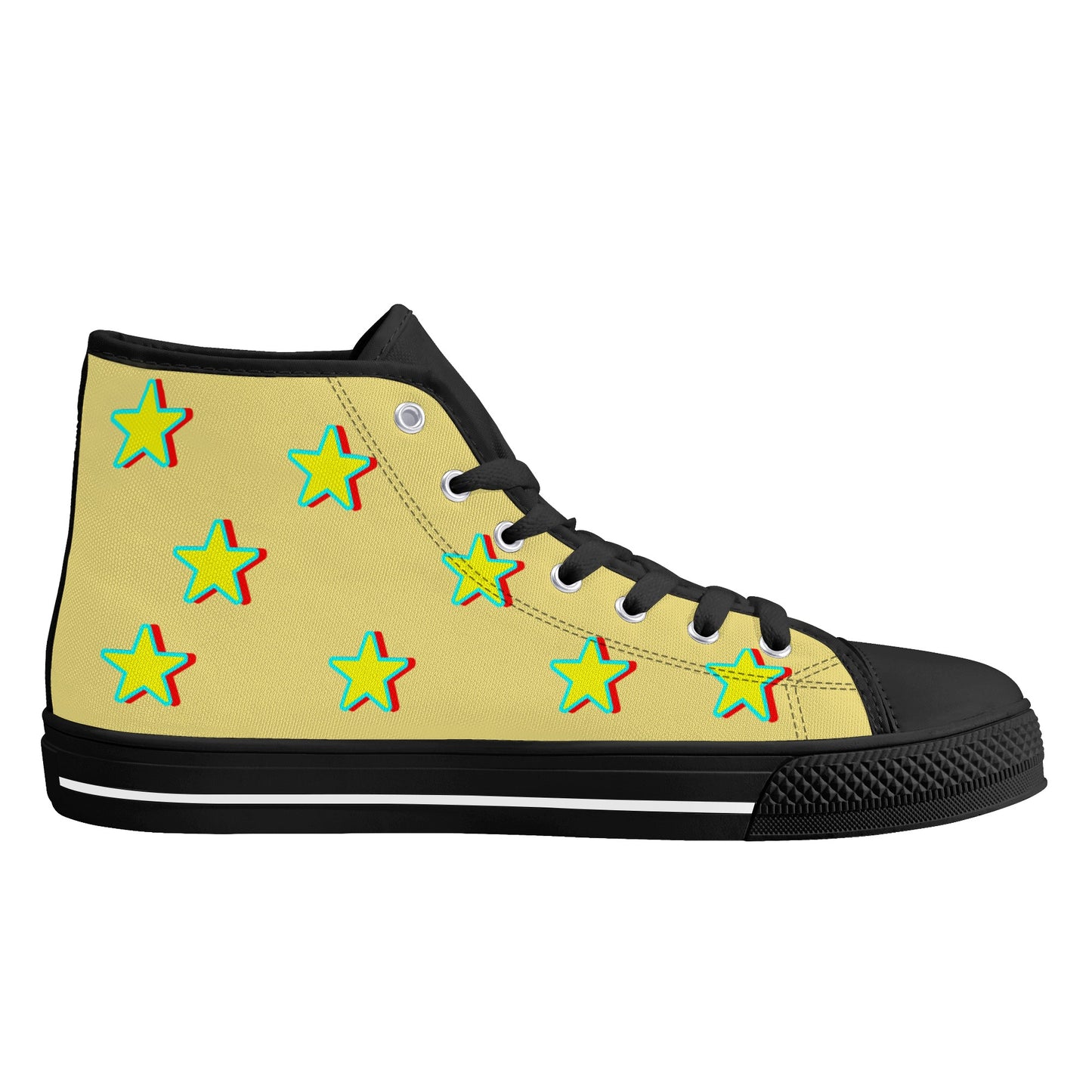 Star Gang Mens Tan Embroidered High Top Star Kicks