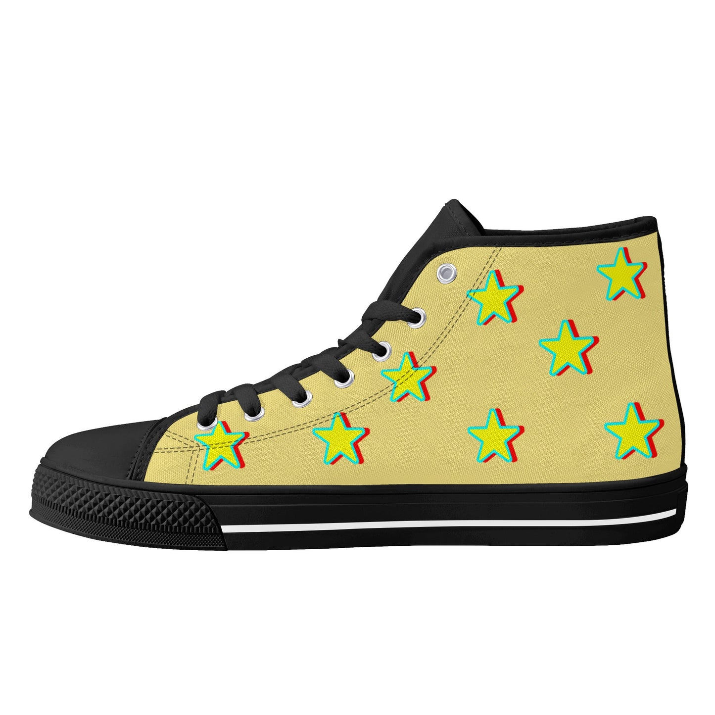 Star Gang Mens Tan Embroidered High Top Star Kicks