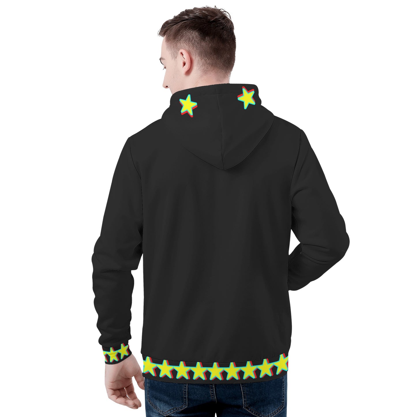 Star Gang Mens Black Hoodie