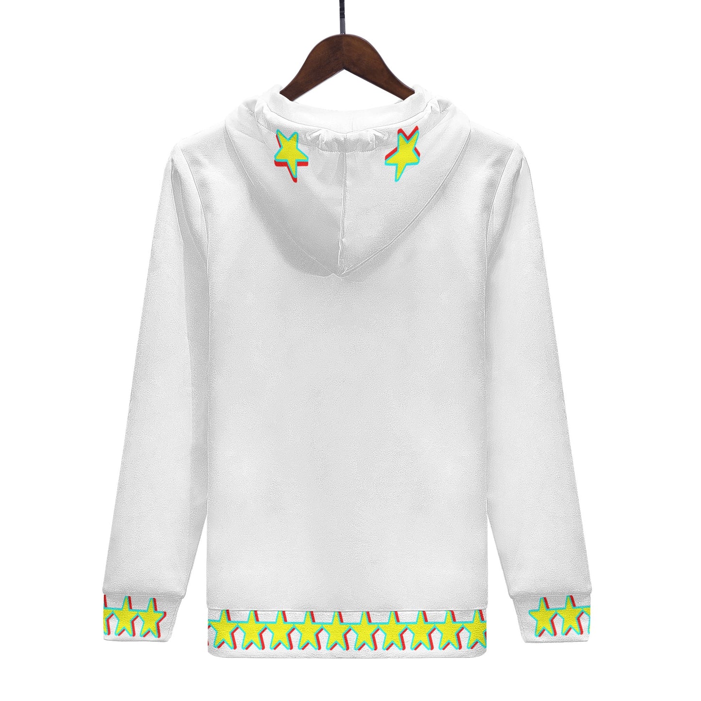 Star Gang Mens White Hoodie