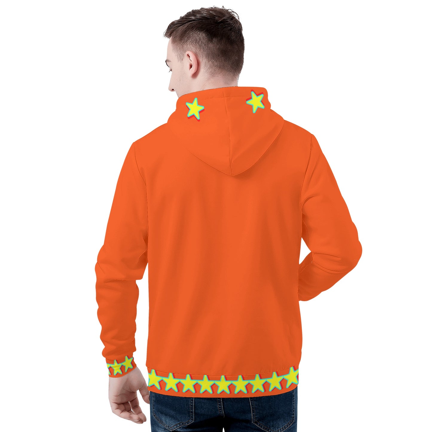 Star Gang Mens Dark Orange Hoodie