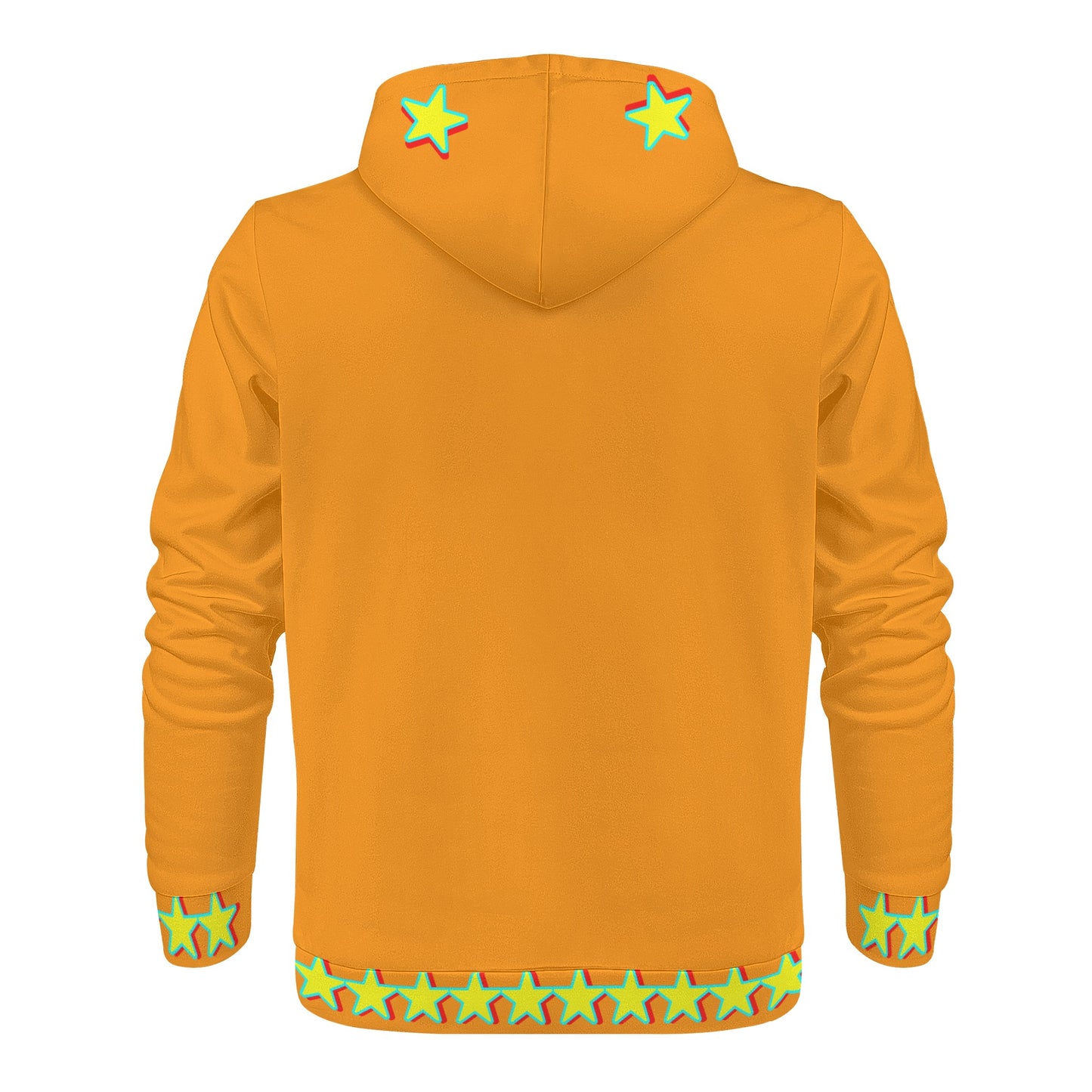 Star Gang Mens Orange Hoodie