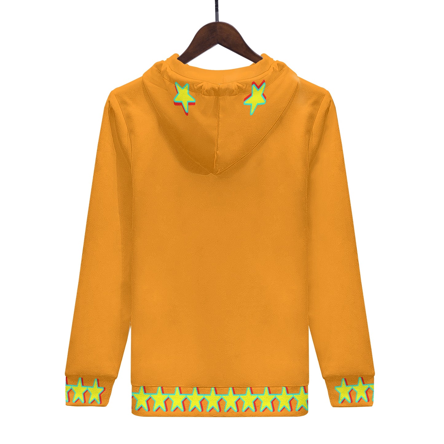 Star Gang Mens Orange Hoodie