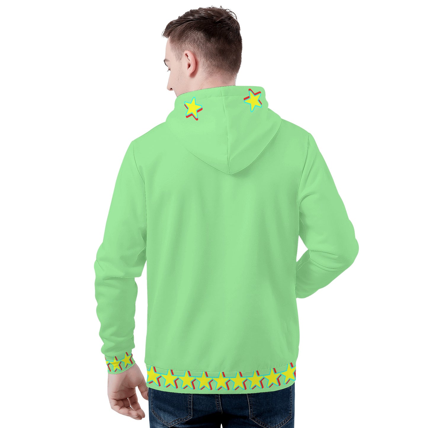 Star Gang Mens Mint Green Hoodie