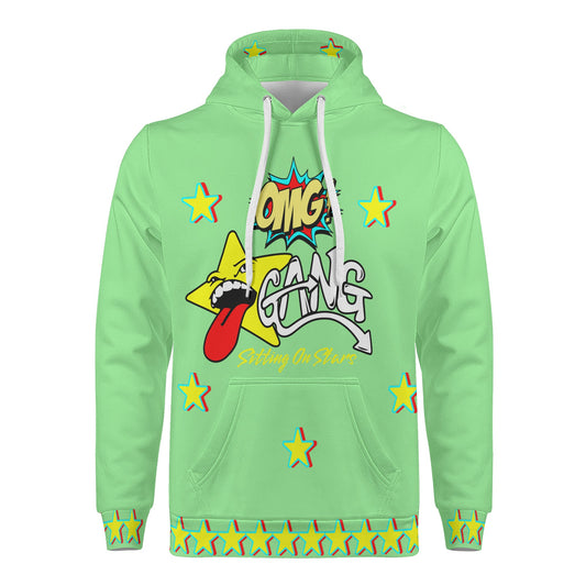 Star Gang Mens Mint Green Hoodie