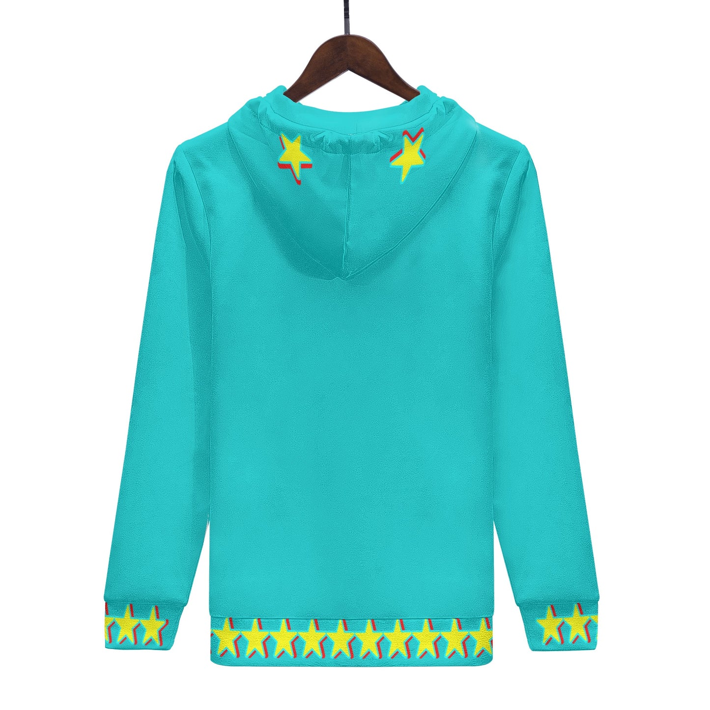 Star Gang Mens Turquoise Hoodie