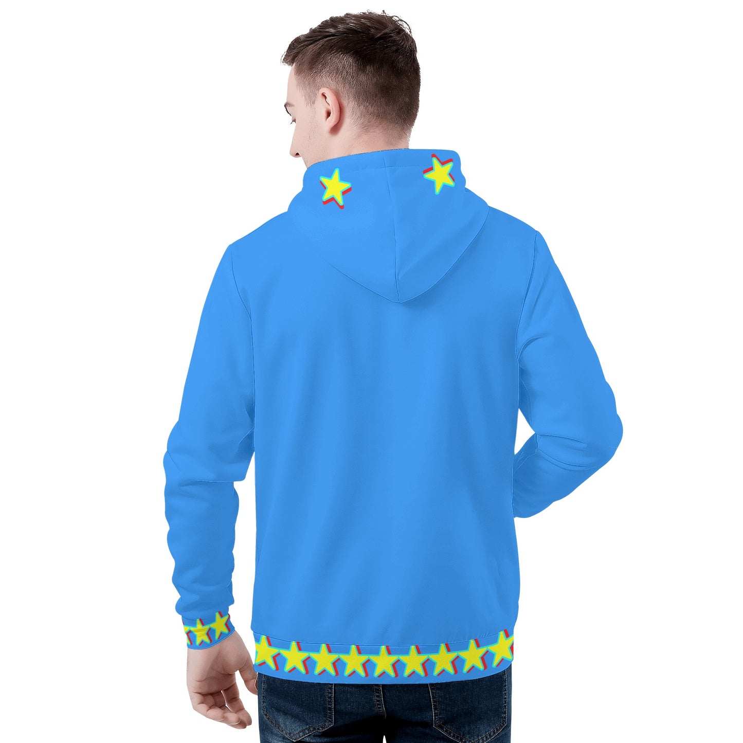 Star Gang Mens Blue Hoodie