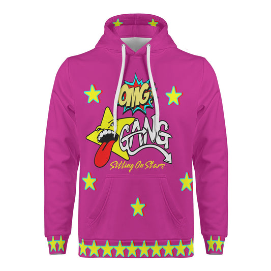 Star Gang Mens Purple Hoodie