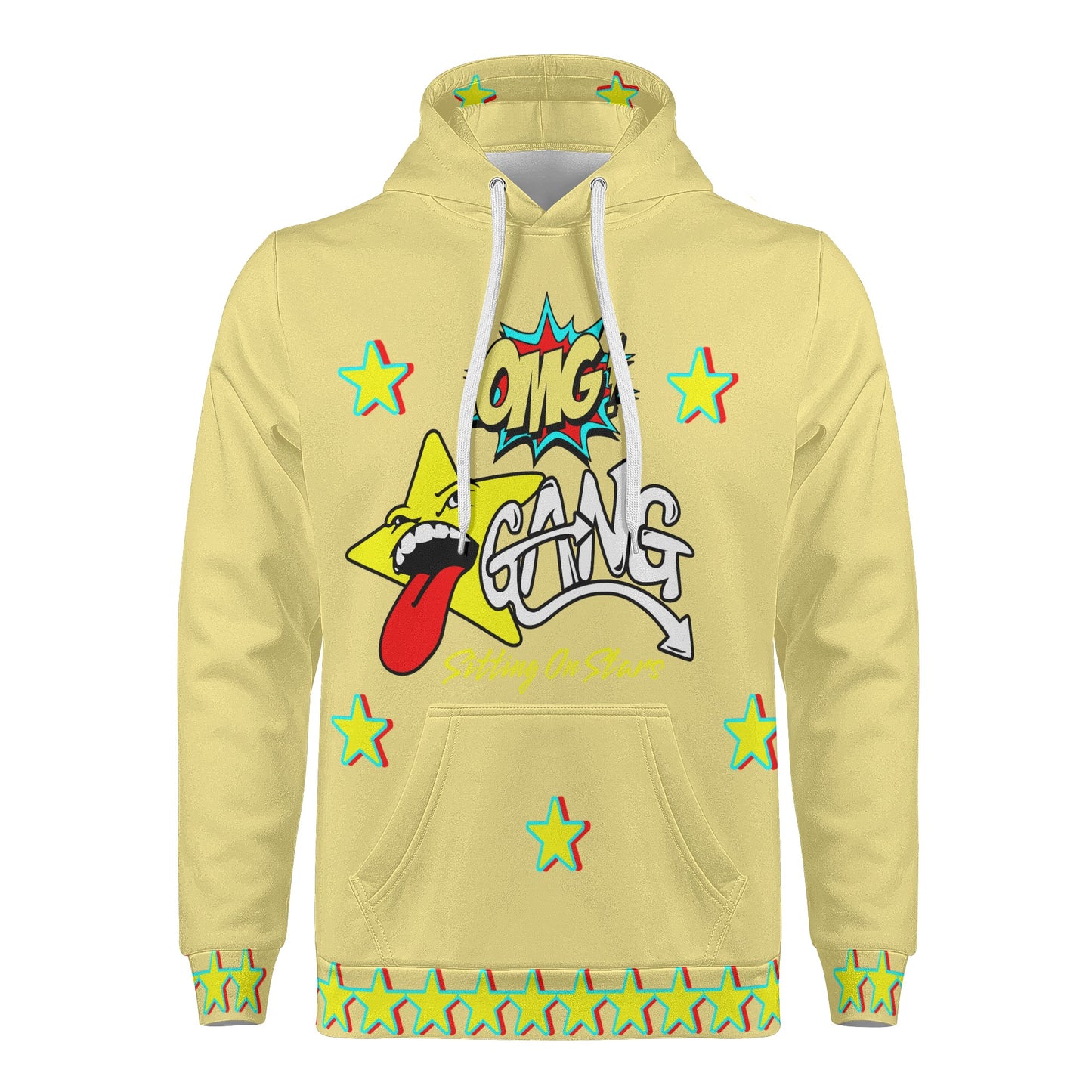 Star Gang Mens Tan Hoodie