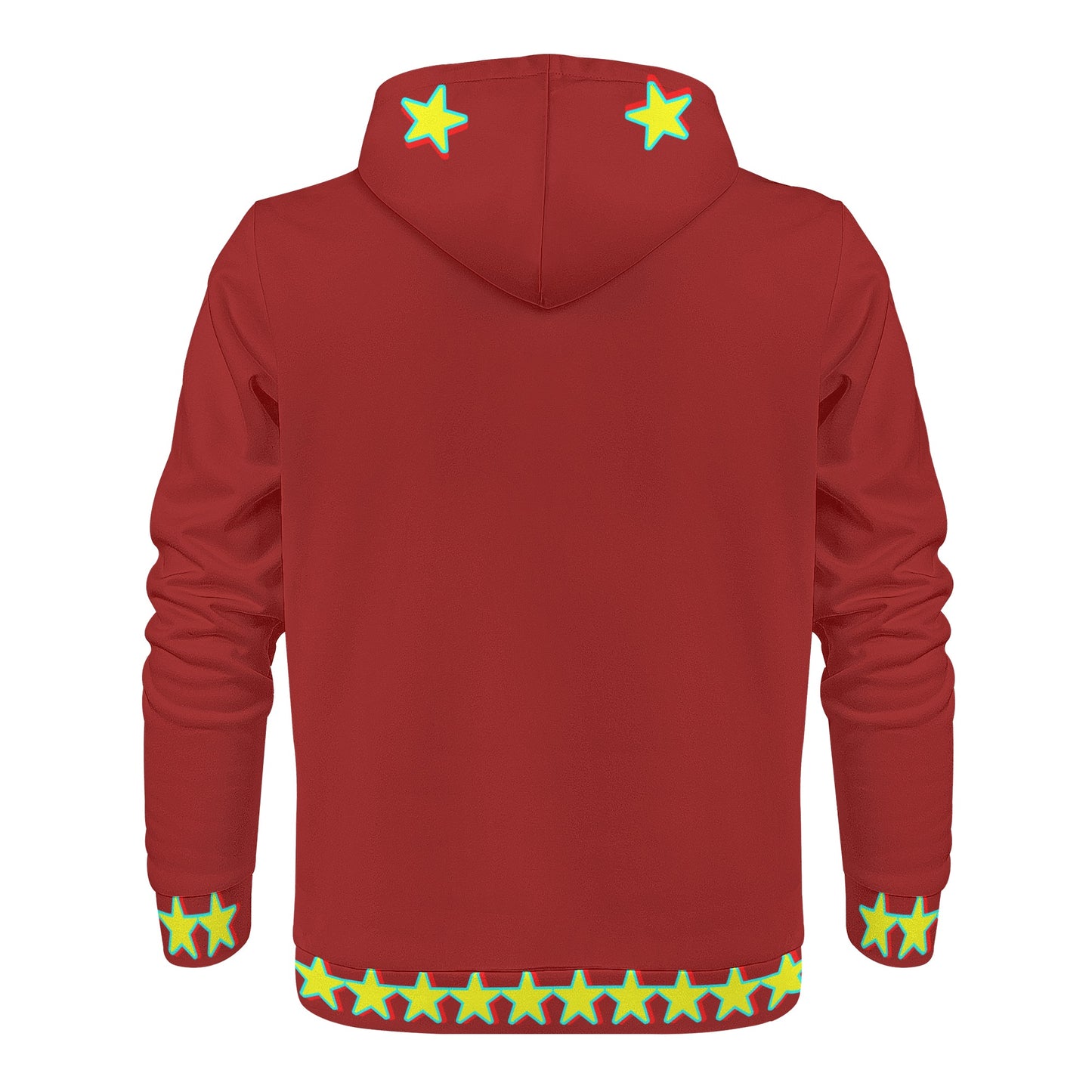 Star Gang Mens Maroon Hoodie