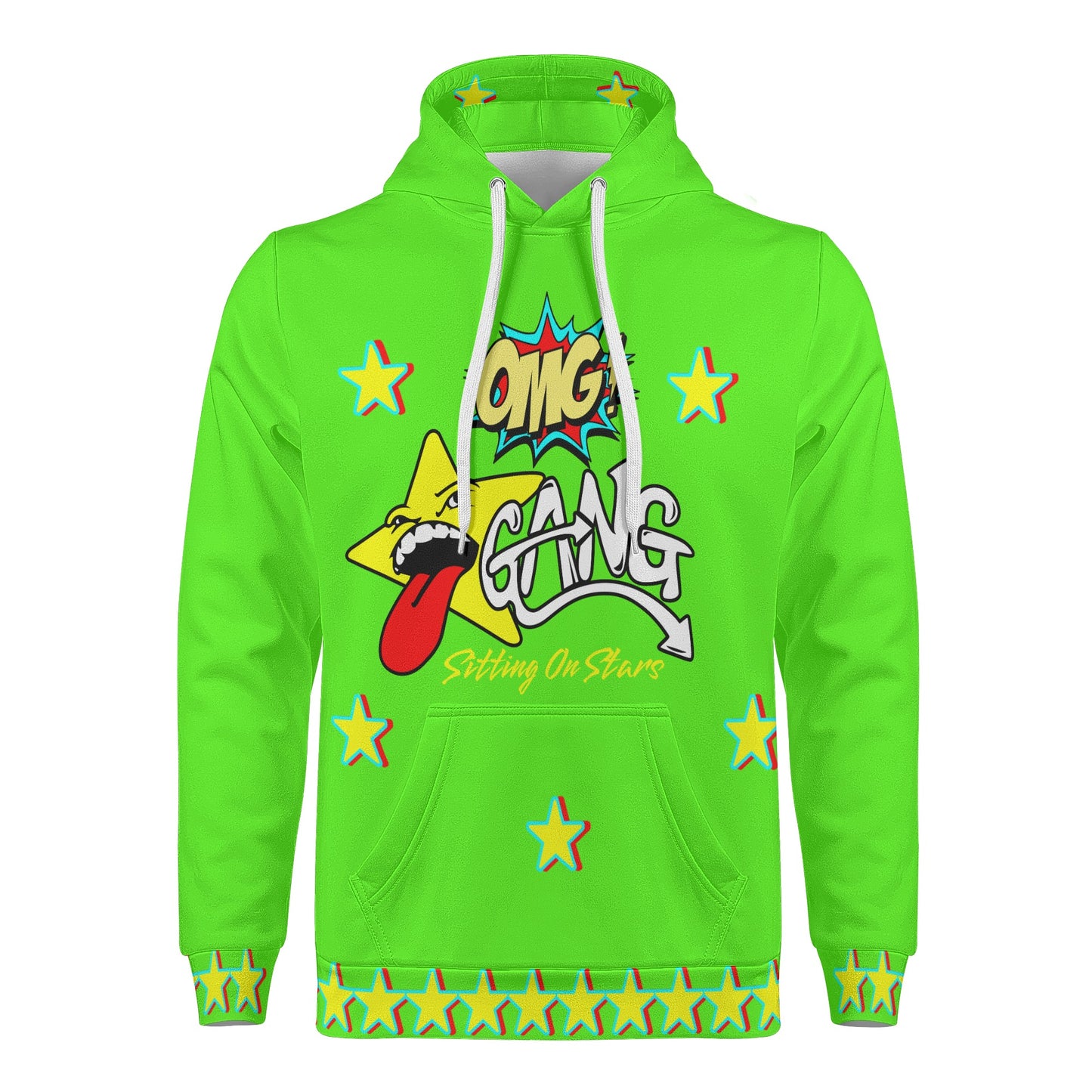 Star Gang Mens Goo Green Hoodie