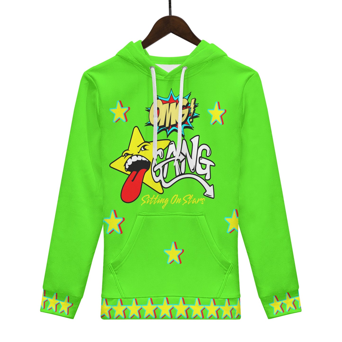 Star Gang Mens Goo Green Hoodie