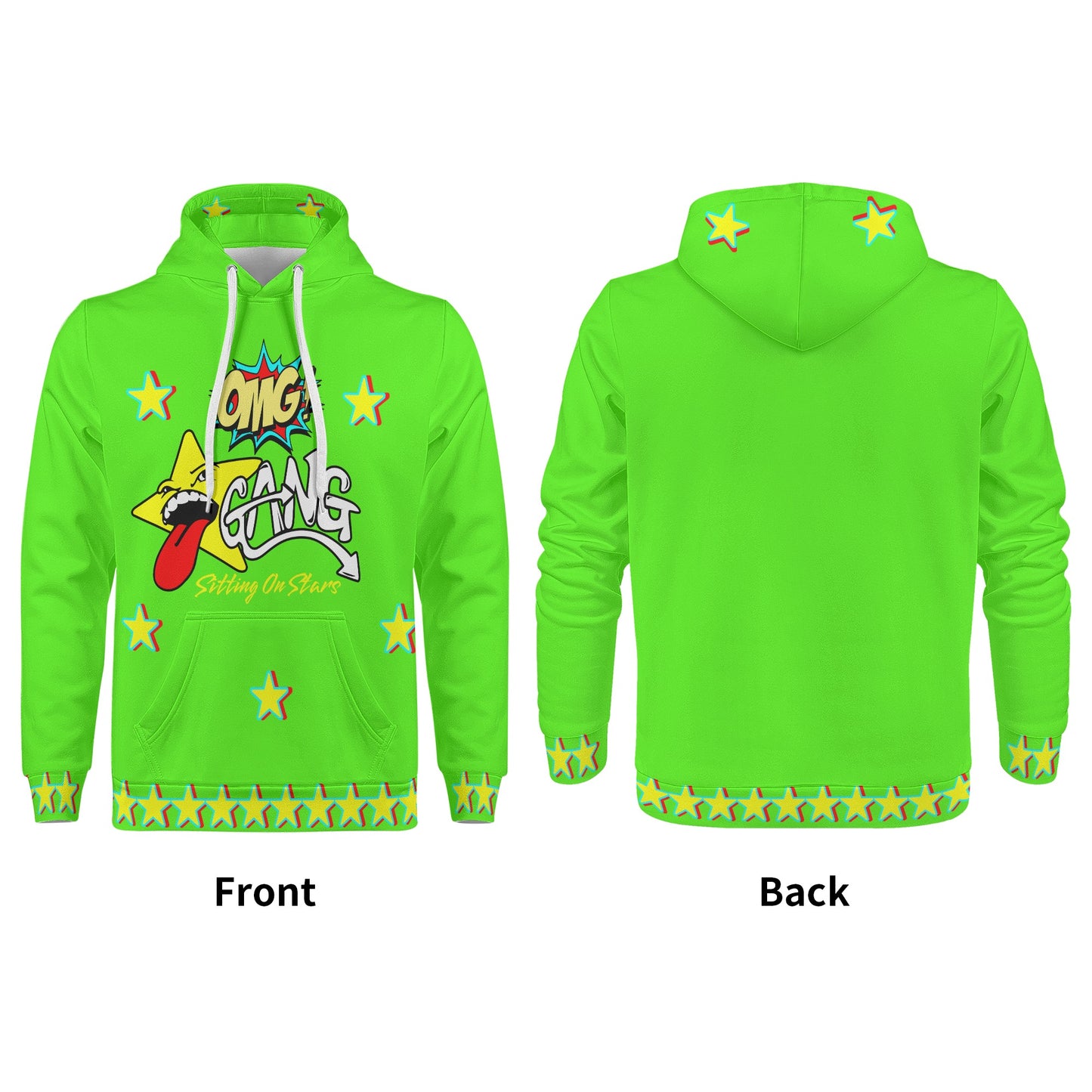 Star Gang Mens Goo Green Hoodie