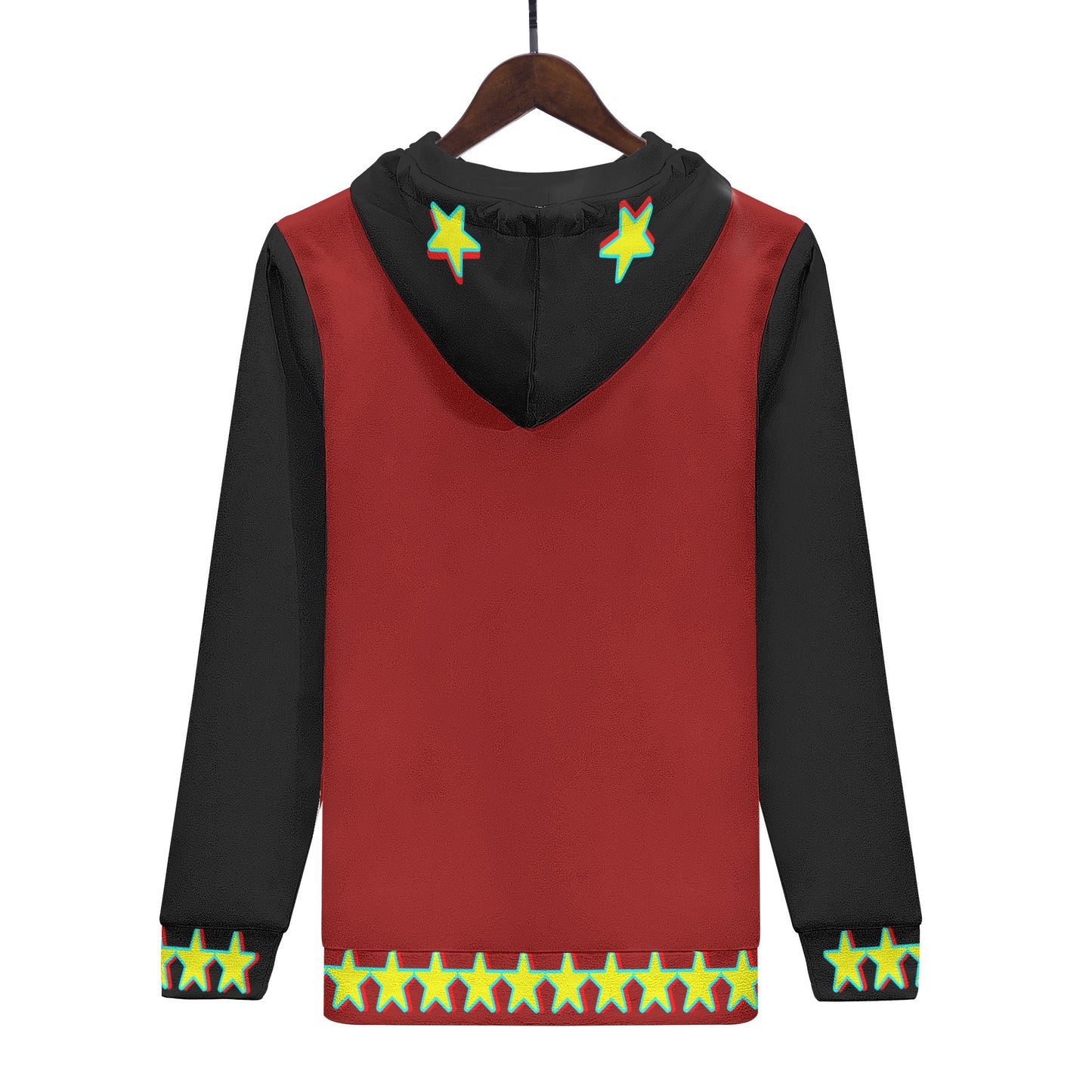 Star Gang Mens Maroon/Black Hoodie