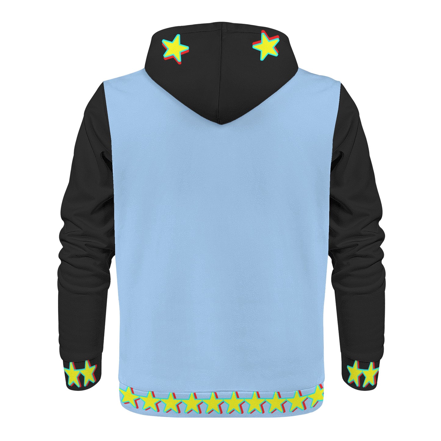 Star Gang Mens SkyBlue/Black Hoodie