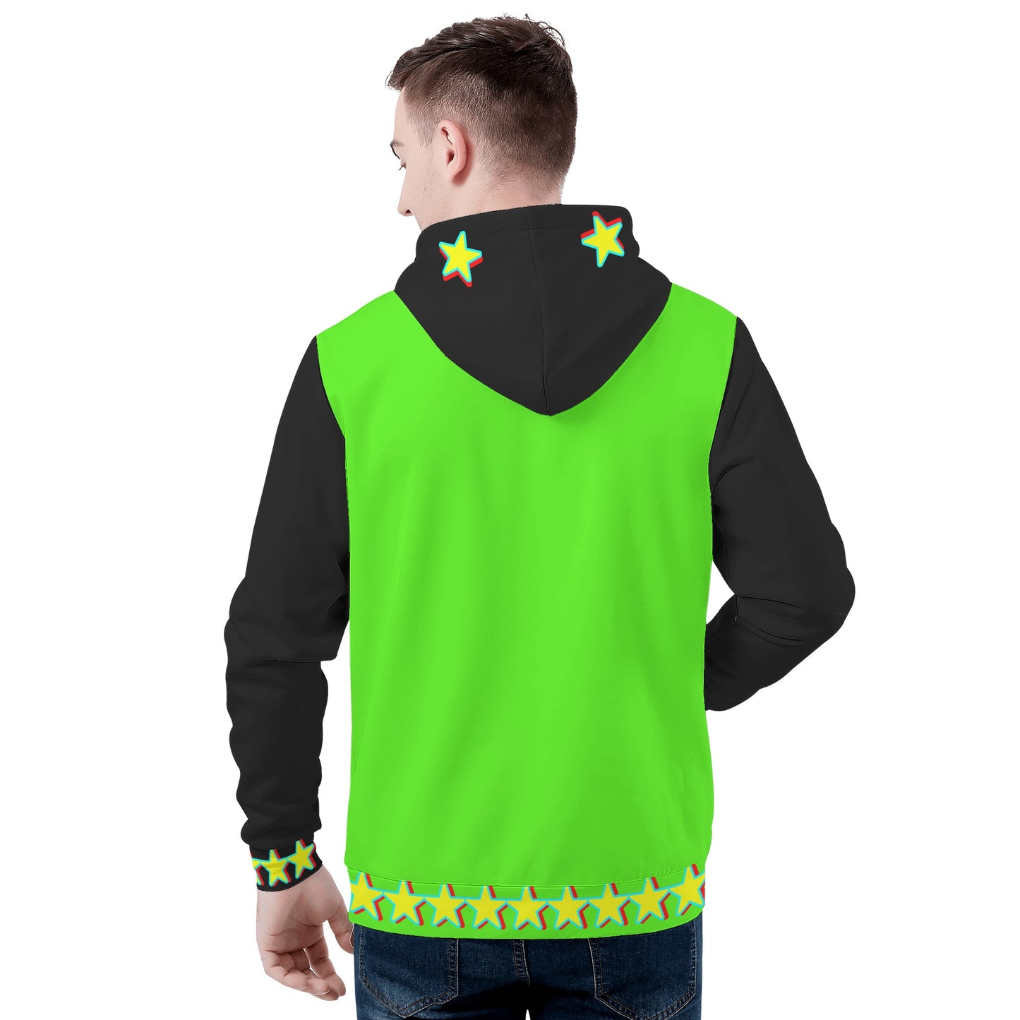 Star Gang Mens GooGreen/Black Hoodie