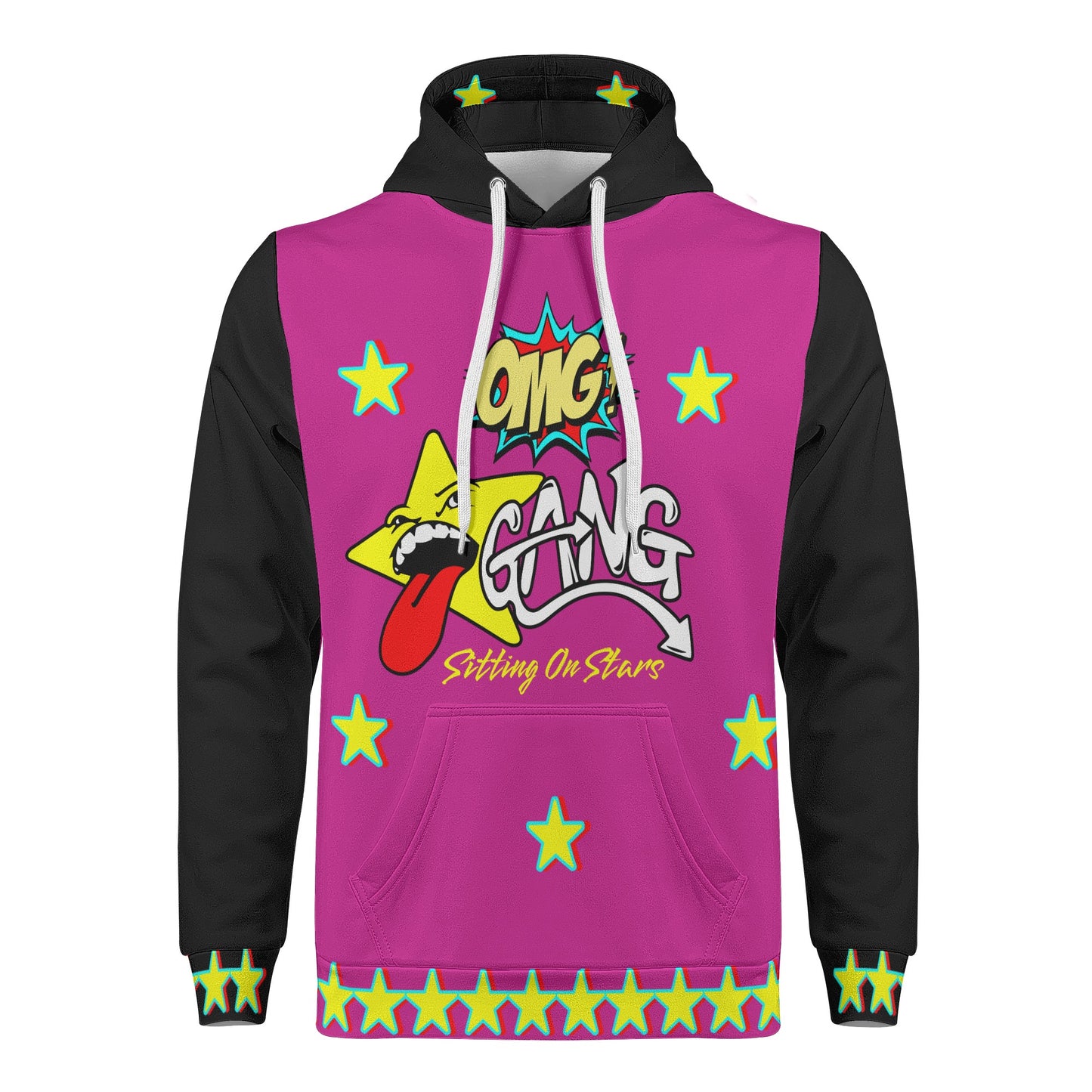 Star Gang Mens Purple/Black Hoodie