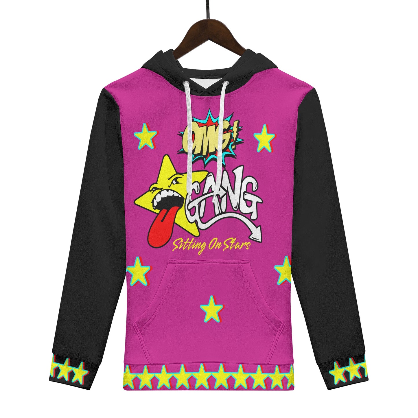 Star Gang Mens Purple/Black Hoodie