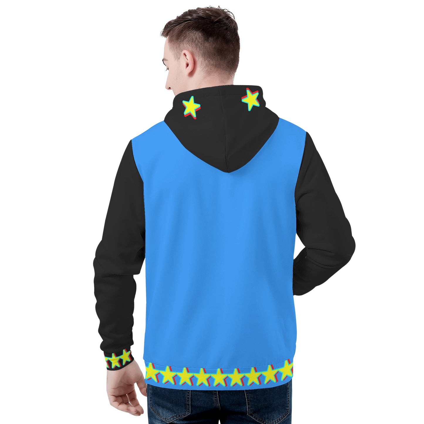 Star Gang Mens Blue/Black Hoodie