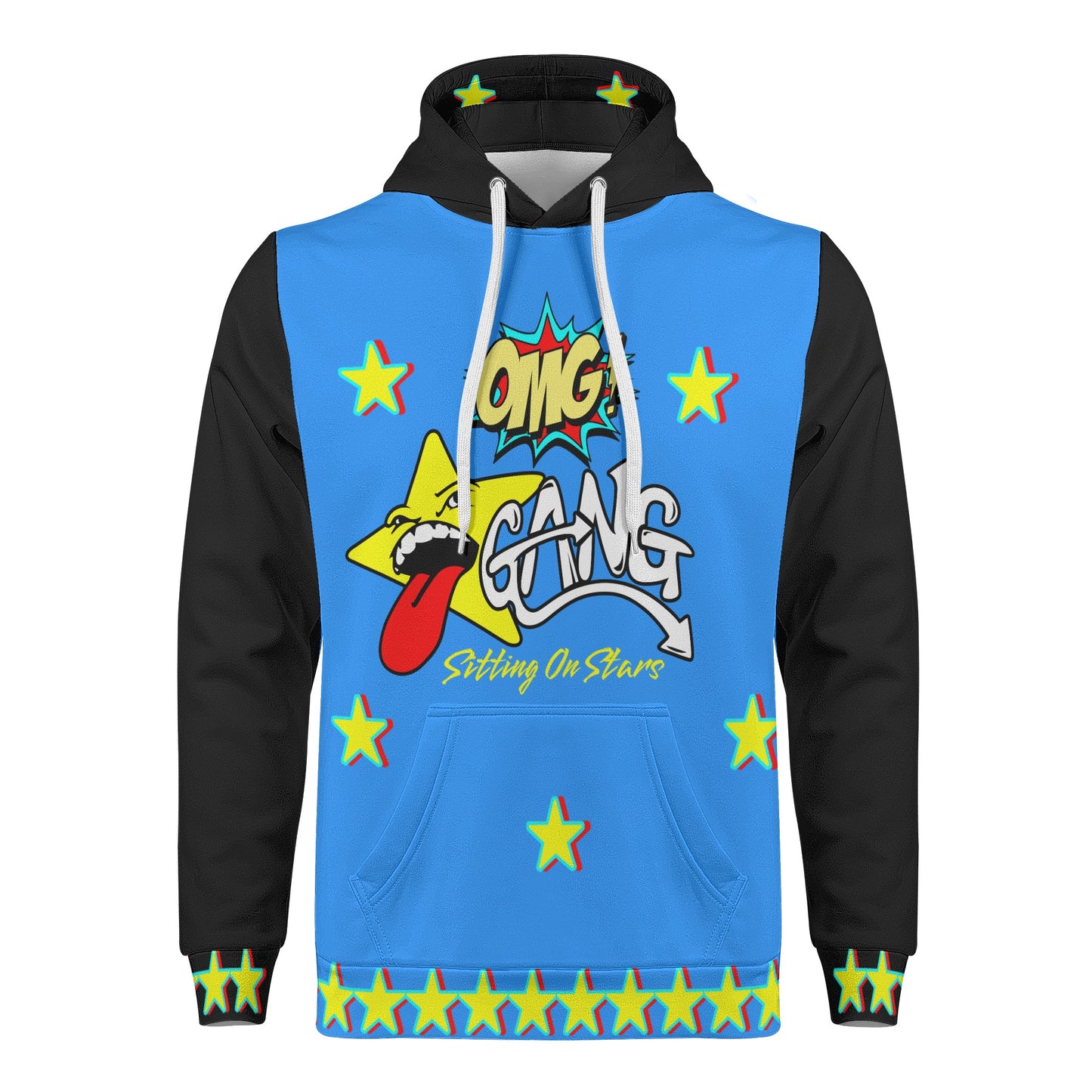 Star Gang Mens Blue/Black Hoodie