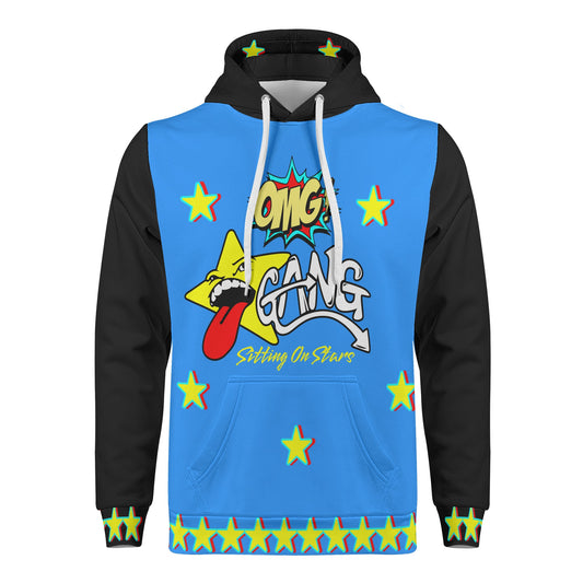 Star Gang Mens Blue/Black Hoodie