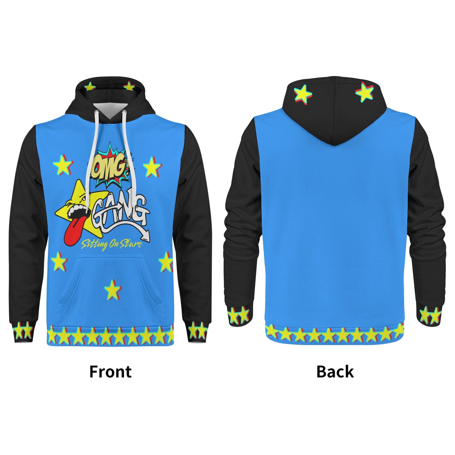 Star Gang Mens Blue/Black Hoodie