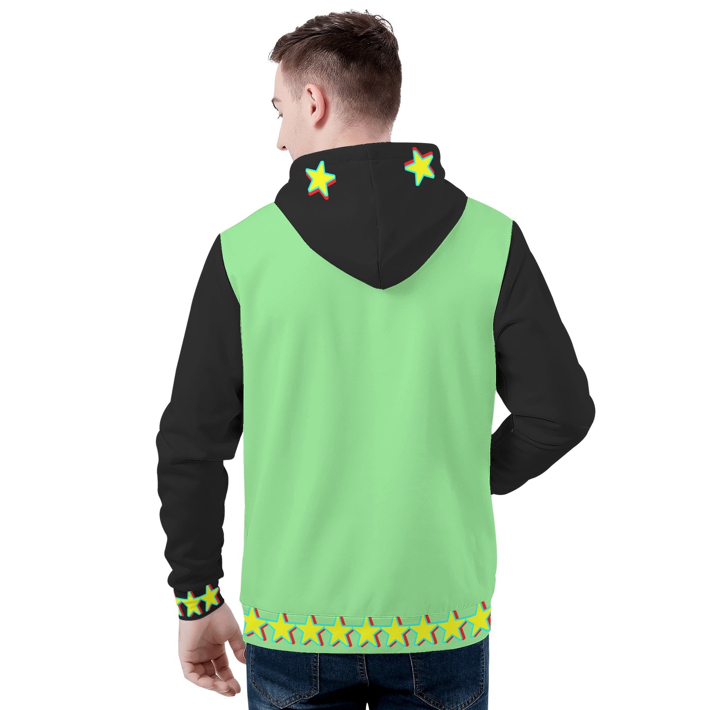 Star Gang Mens MintGreen/Black Hoodie