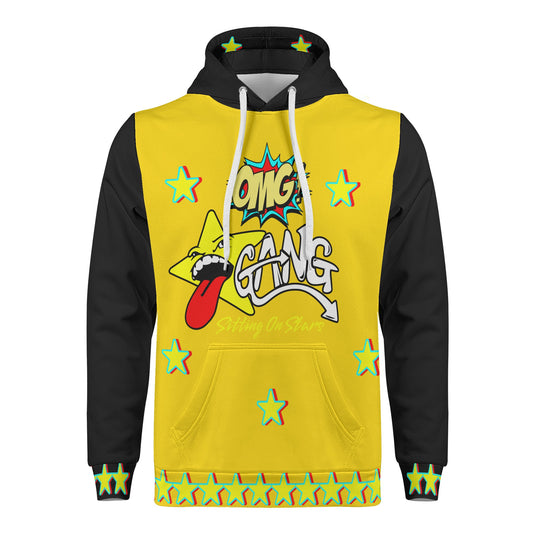 Star Gang Mens Gold/Black Hoodie