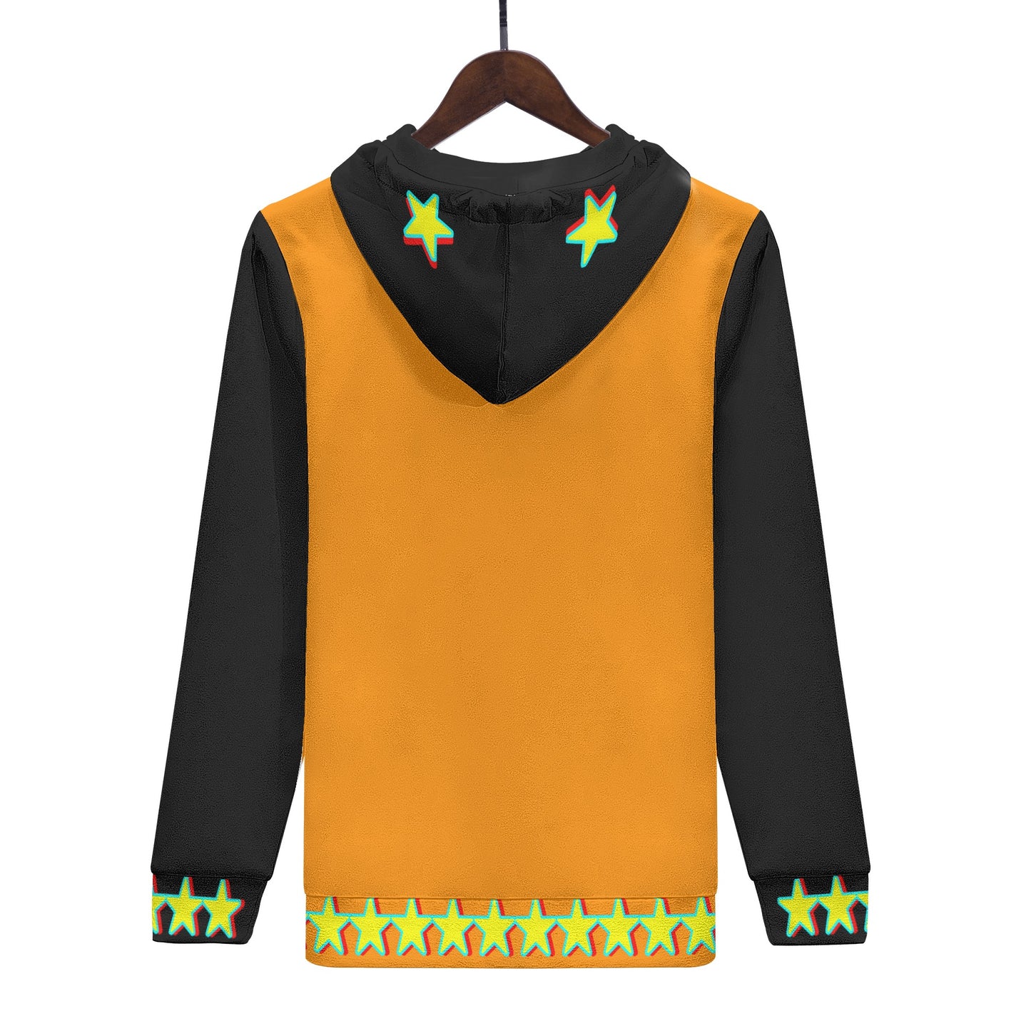 Star Gang Mens Orange/Black Hoodie