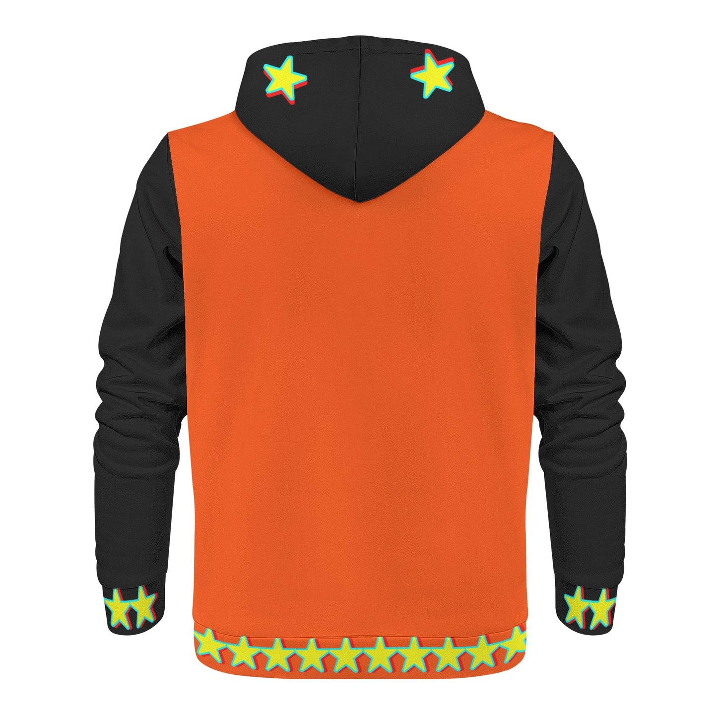 Star Gang Mens Dark Orange/Black Hoodie