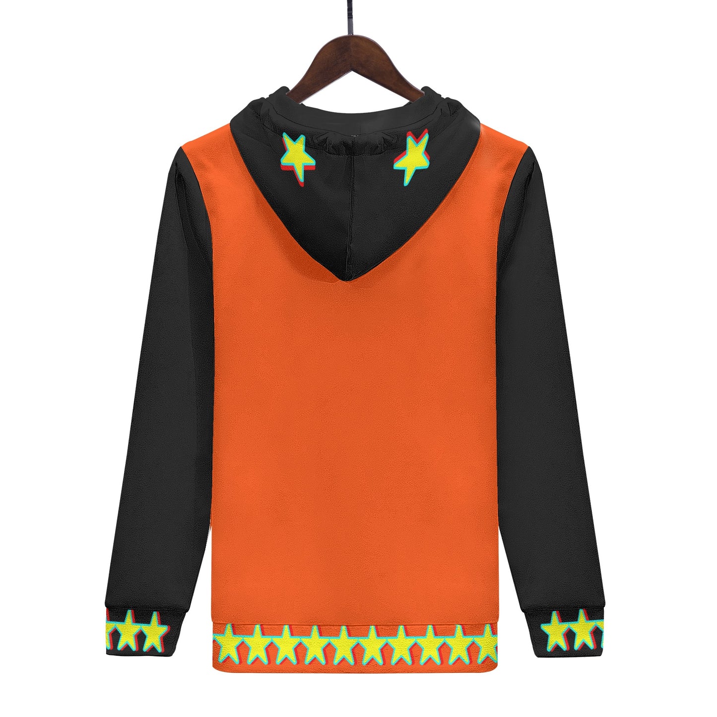 Star Gang Mens Dark Orange/Black Hoodie